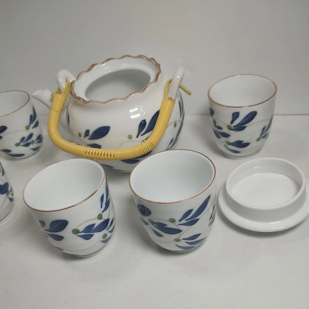 Vintage Chinese 6-Piece Porcelain‎ Tea Set in Original Gift Box NEW
